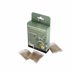 Granulés 100 % végétal désodorisants parfum eucalyptus 4 x 5grs pour Aspirateur  95042 pour Aspirateur