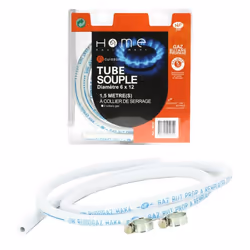 Tuyau gaz butane 1.50 m validité 5 ans 06122150 90134 pour Cuisinière