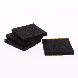 Ces 4 patins anti-vibrations réduisent les nuisances sonores et amortissent les chocs. C'est grâce au pouvoir absorbant des p ...