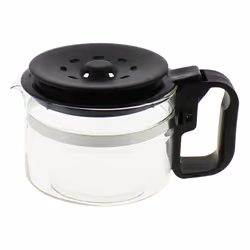 Verseuse en verre compatible avec toutes les cafetières à filtres grâce à son couvercle ajustable en hauteur ( 13 à 14,5 cm) ...