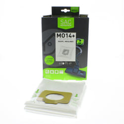 Home Equipement - Sac microfibre adaptable par 4 HEMO14+ pour Aspirateur firstline, listo, moulinex, rowenta , accessimo, aspirateur avec sac listo