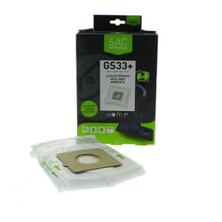 Home Equipement - Sacs microfibres adaptable par 4 HEGS33+ pour Aspirateur bestron, bluesky, bomann, clatronic, domeos, far, hanseatic, lg goldstar,