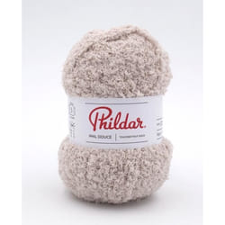 Phildar - Pelote de Laine PHIL DOUCE de 50g - Laine à Tricoter  - 100% POLYESTER - Aiguille n°5 - Couleur GREGE