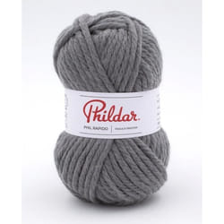 Phildar - Pelote de Laine PHIL RAPIDO de 50g - Laine à Tricoter  - 25% ACRYLIQUE25% LAINE50% POLYAMIDE - Aig. n°7 - Couleur ACIER