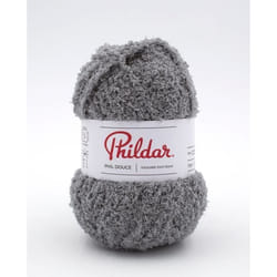 Phildar - Pelote de Laine PHIL DOUCE de 50g - Laine à Tricoter  - 100% POLYESTER - Aiguille n°5 - Couleur SOURIS