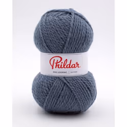 Phildar - Pelote de Laine PHIL LOOPING de 100g - Laine à Tricoter - 80% ACRYLIQUE20% LAINE - Aiguille n°6 - Couleur JEAN