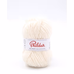 Phildar - Pelote de Laine PHIL SPORT de 50g - Laine à Tricoter  - 49% ACRYLIQUE51% LAINE PEIGNEE - Aiguille n°4 - Couleur ECR ...