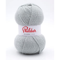Phildar - Pelote de Laine PHIL LOOPING de 100g - Laine à Tricoter - 80% ACRYLIQUE20% LAINE - Aiguille n°6 - Couleur GIVRE