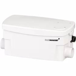 Description générale Pompe de relevage Sanidouche + conçue pour une installation discrète sous un receveur ou un meuble de sa ...