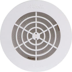 Grille daération ronde - GIRPI - Ø 161 mm - Avec moustiquaire - Blanche