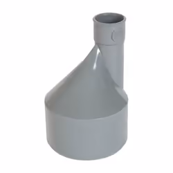 Réduction excentrée, mâle Ø100 et femelle Ø32. Sa forme excentrée permet de concerver le fil d'eau en cas de pose horizontale ...