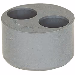 Tampon de réduction PVC gris 2 sortie - MF - Ø 93 - 40 - 40 mm - GIRPI - Fixation à coller