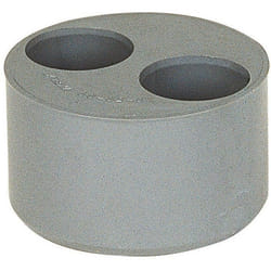 Tampon de réduction PVC gris 2 sortie - MF - Ø 93 - 40 - 40 mm - GIRPI - Fixation à coller
