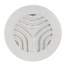 Girpi - Grille d'aération ronde blanche - Tube diamètre 100 mm - Avec moustiquaire