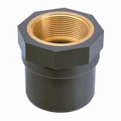 Manchon PVC pression - Girpi - MF Ø 25 / 20 mm - F 1/2' - Filetage laiton Pour couple de serrage important