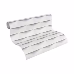 A.S. Création  Authentic Walls Papier peint effet 3D 1005x 053m Gris blanc  - 302481