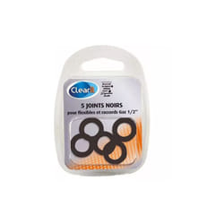 5 joints noir flexible pour raccord gaz pour cuisinière, compatible Brandt 74X9874