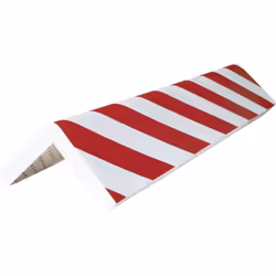 Viso - pu 7325 rb Profilé de protection d'angle rouge, blanc (l x l x h) 730 x 300 x 25 mm