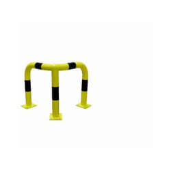 Arceau d'angle jaune et noir VISO - 600 x 600 x 600 mm - Ø76 mm - BARA6066NJ