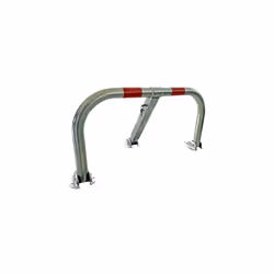 Arceau parking 970x460 Ø50 mm - VISO - 2 bandes réfléchissantes CL1 - 2 Clés + Fixations - STOPLACE - Fabriqué en acier galva ...
