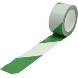 Rs Pro - Ruban de Signalisation Vert/Blanc 50mm x 33mm x 0.15mm ( Prix pour 1 )