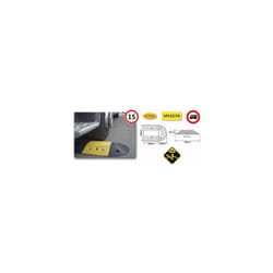 Metalworks - Ralentisseur SPEED70, 400x250x70mm, jaune/noir set Métallurgie 758136896