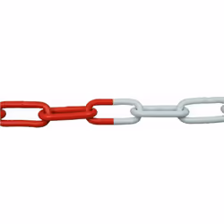 Chaîne de signalisation VISO - Chaîne de signalisation en acier Rouge et blanc - Produit expédié depuis notre plateforme situ ...
