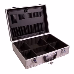 Viso STC931V Valise alu noire + porte-outils + séparateurs amovibles