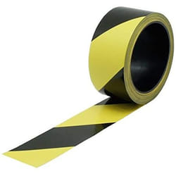 Bande de balisage VISO Noir et jaune - 100 m x 50 mm - RSNA01NJ