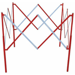 Barrière sécurité rs pro Rouge, blanc en Métal Haut. 1,3 m ( Prix pour 1 )
