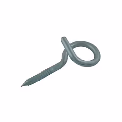 Crochet de gymnase à vis bois acier zingué diamètre vis 12 mm, œil 45 mm, longueur tige 90 mm