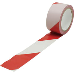 Ruban de Signalisation Rouge/Blanc RS PRO, 50mm x 33mm x 0.15mm ( Prix pour 1 )