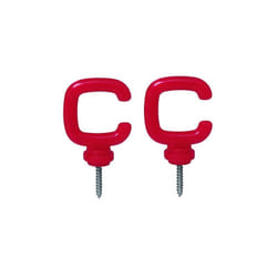 Viso - Crochet rouge pour kit chaîne et poteaux - lot de 4