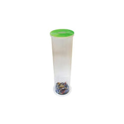 Collecteur de piles usagées 20 litres cylindrique transparent