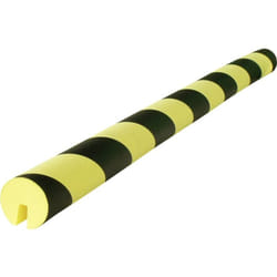 Rs Pro - viso pu 208 nj Profilé de protection avec encoche noir, jaune (ø x l) 40 mm x 750 mm
