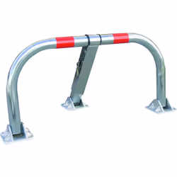 Barrière de parking -Arceau de parking anti-stationnement, rabattable au sol. Fermeture par verrouillage automatique (avec 3 ...