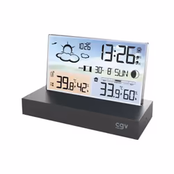 Découvrez la station météo sans fil à écran plat CGV METEOFLEX. Elle offre des informations météo claires et attractives, idé ...