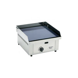 Plancha acier emaille 400 x 400 gaz