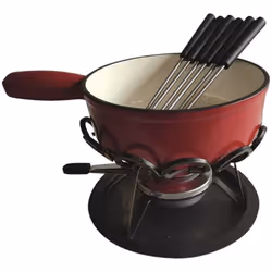 Tableandcook - service à fondue 6 fourchettes rouge - dsbrgsaf24