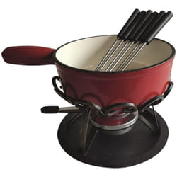 Tableandcook - service à fondue 6 fourchettes rouge - dsbrgsaf24