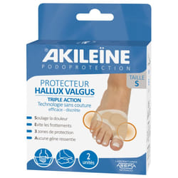 Akileïne Podoprotection Protecteur Hallux Valgus Triple Action - Taille : S