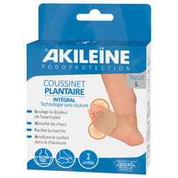 Akileïne Podoprotection Coussinet Plantaire Intégral 1 Paire - Taille : L
