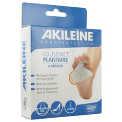 Akileïne Podoprotection Coussinet Plantaire à Anneau 2 Unités