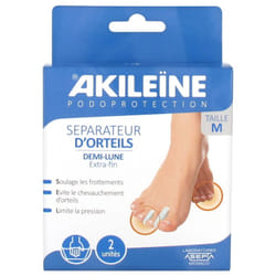 Akileïne Podoprotection Séparateur d'Orteils 2 Séparateurs - Taille : M