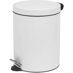 JVD - collecteur à pédale 5L métal blanc - Matériel professionnel