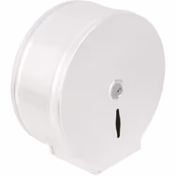 Distributeur P.H. Jumbo 400 métal blanc DISTRIBUTEUR Papier Hygiénique JUMBO pour bobine de 400m métal blanc. Mandrin en méta ...