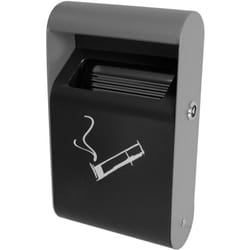 JVD - Cendrier mural 3L en acier galvanisé gris anthracite - Matériel professionnel