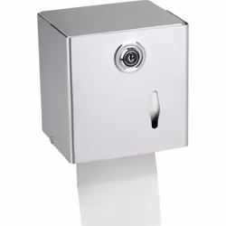 Distributeur P.H. Mixte Inox brossé DISTRIBUTEUR de Papier Hygiénique MIXTE en Inox brossé. Capacité pour 1 rouleau ou 2 paqu ...