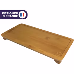 Petit plateau Stylus bambou Petit Plateau Stylus en bambou traité contre l'eau. Le plateau est équipé de 4 patins de protecti ...