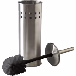 Balai Brosse WC + Support Inox brossé Balai Brosse pour WC avec son support en Inox brossé. Base plastique anti-dérapante pro ...